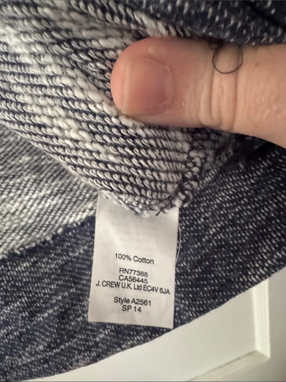 J Crew Embellished Crewneck Sweater - Blue